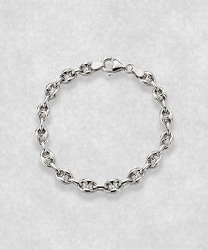 SILVER COFFEE BEANS BRACELET