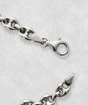 SILVER COFFEE BEANS BRACELET